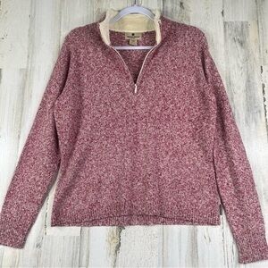 NWT Woolrich Sweater Malila Zip‎ Mock Women’s Size Medium Preppy Gorpcore